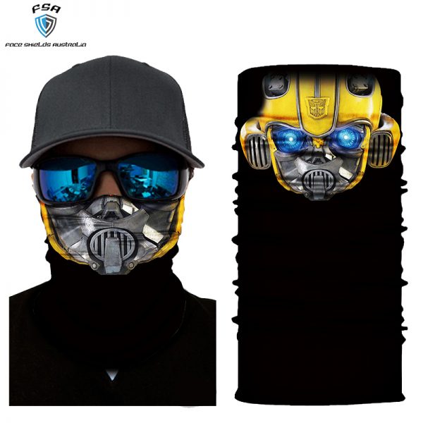 Bumble bee face shield